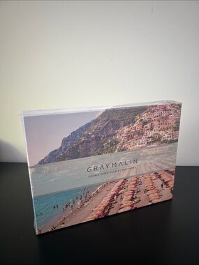 Gray Malin Italy Pastel Coastal Beach Puzzle — Coral, Blue, Pink